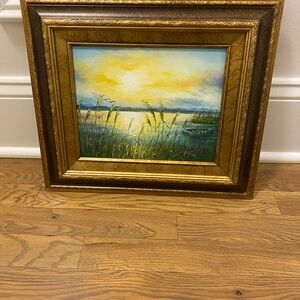 Golden Framed Landscape Art